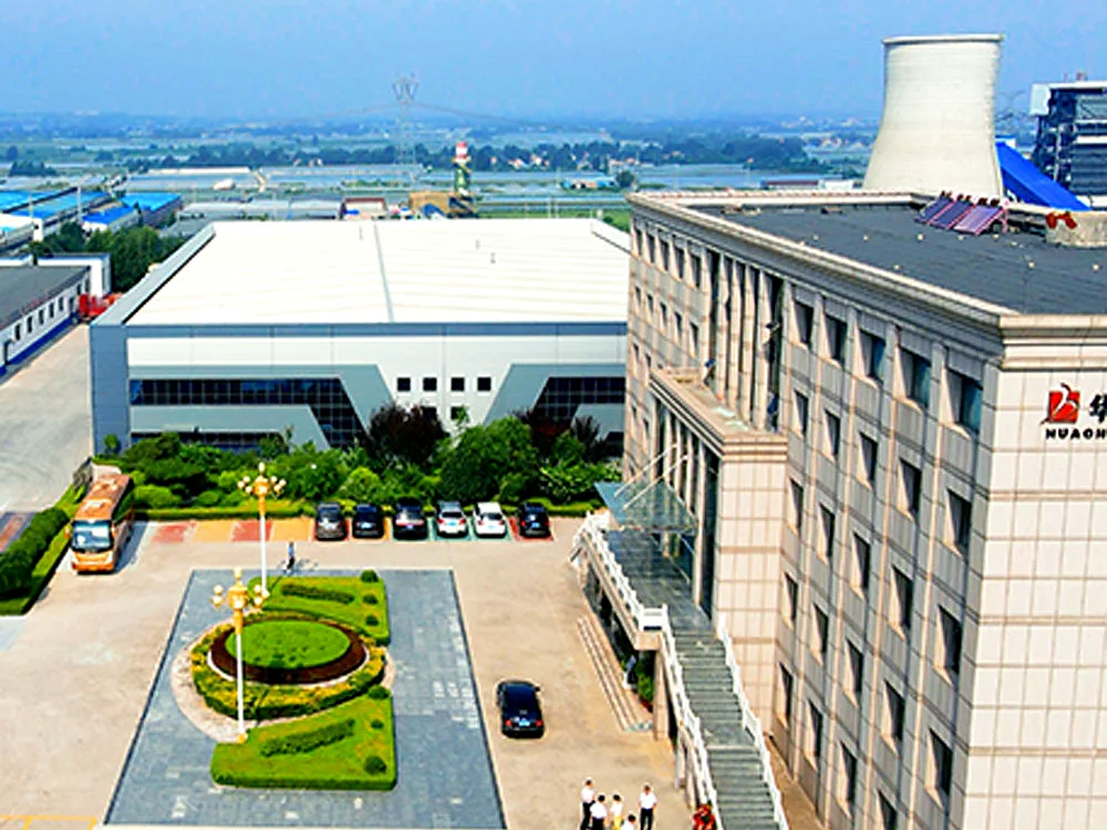 Elevated overview of Huacheng production buildings and facilities