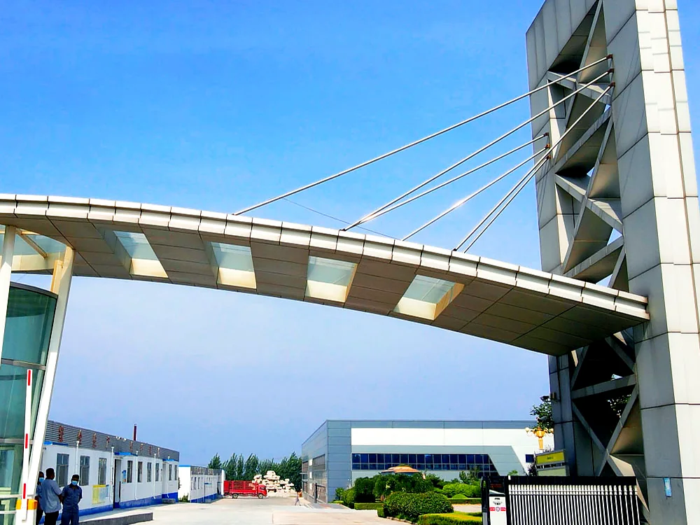 Main entrance to the Huacheng production campus