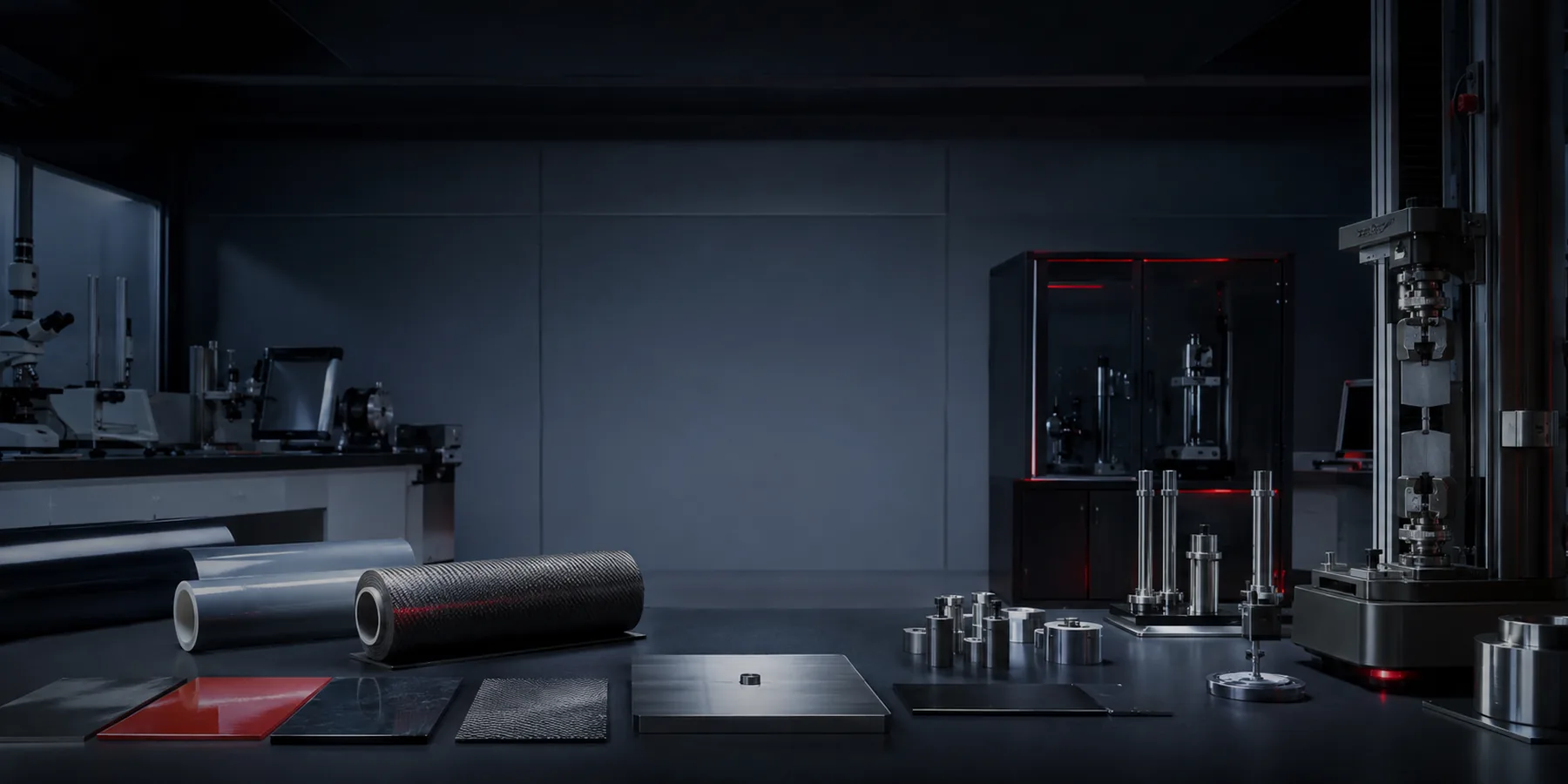 Material performance verification equipment and sample analysis